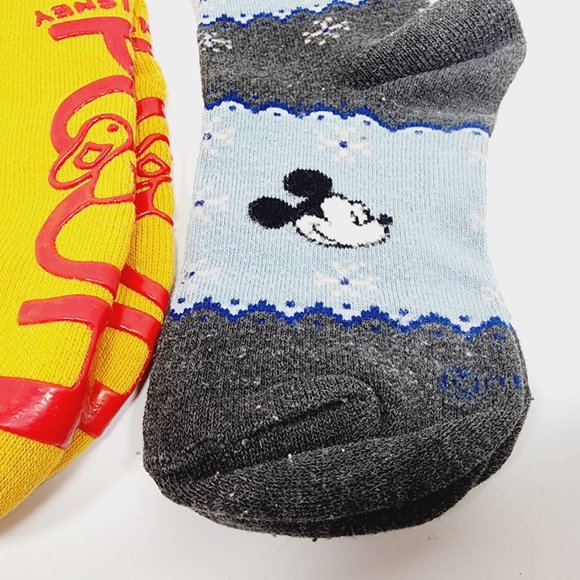 Disney Socks‎ - Mickey Mouse and Winnie the Pooh with Pom Poms - 3 Pair - Ladies - Picture 5 of 9